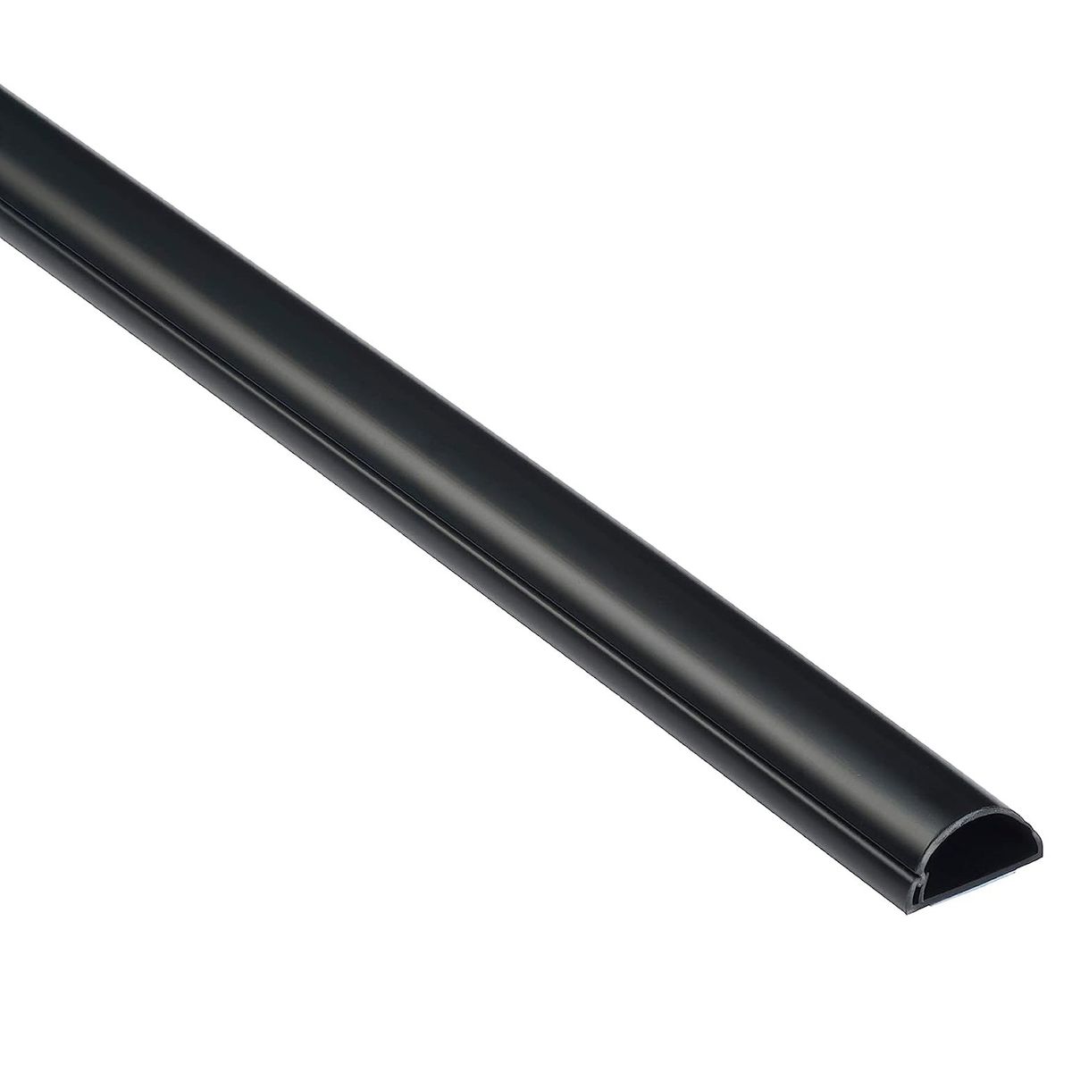 D-Line Half Round Micro Cable Trunking / ducting 20mm x 10mm x 2m: BLACK