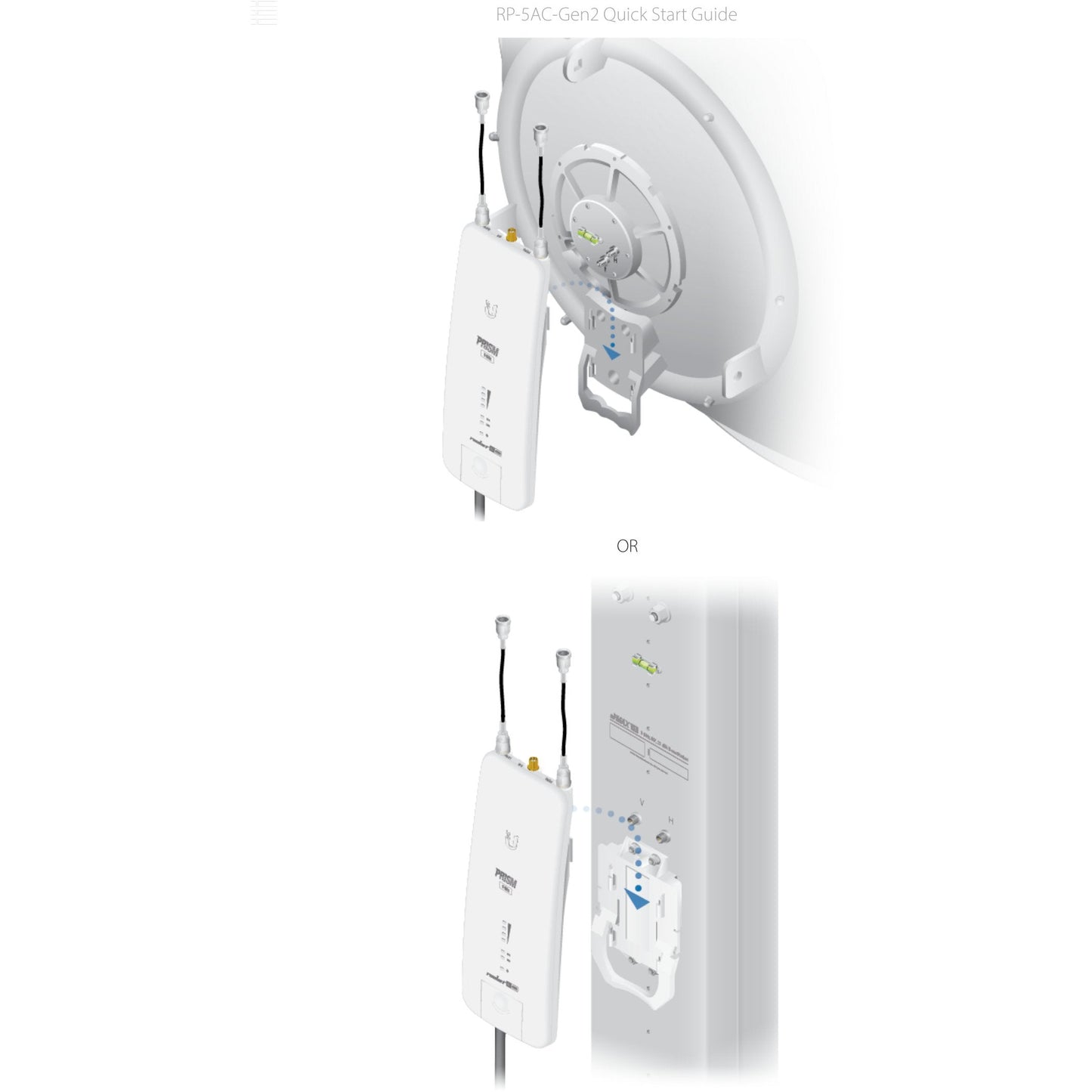 Ubiquiti UISP airMAX Rocket Prism AC 5GHz Radio | RP-5AC-Gen2
