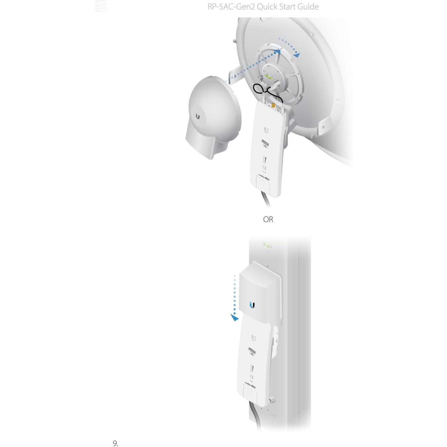 Ubiquiti UISP airMAX Rocket Prism AC 5GHz Radio | RP-5AC-Gen2