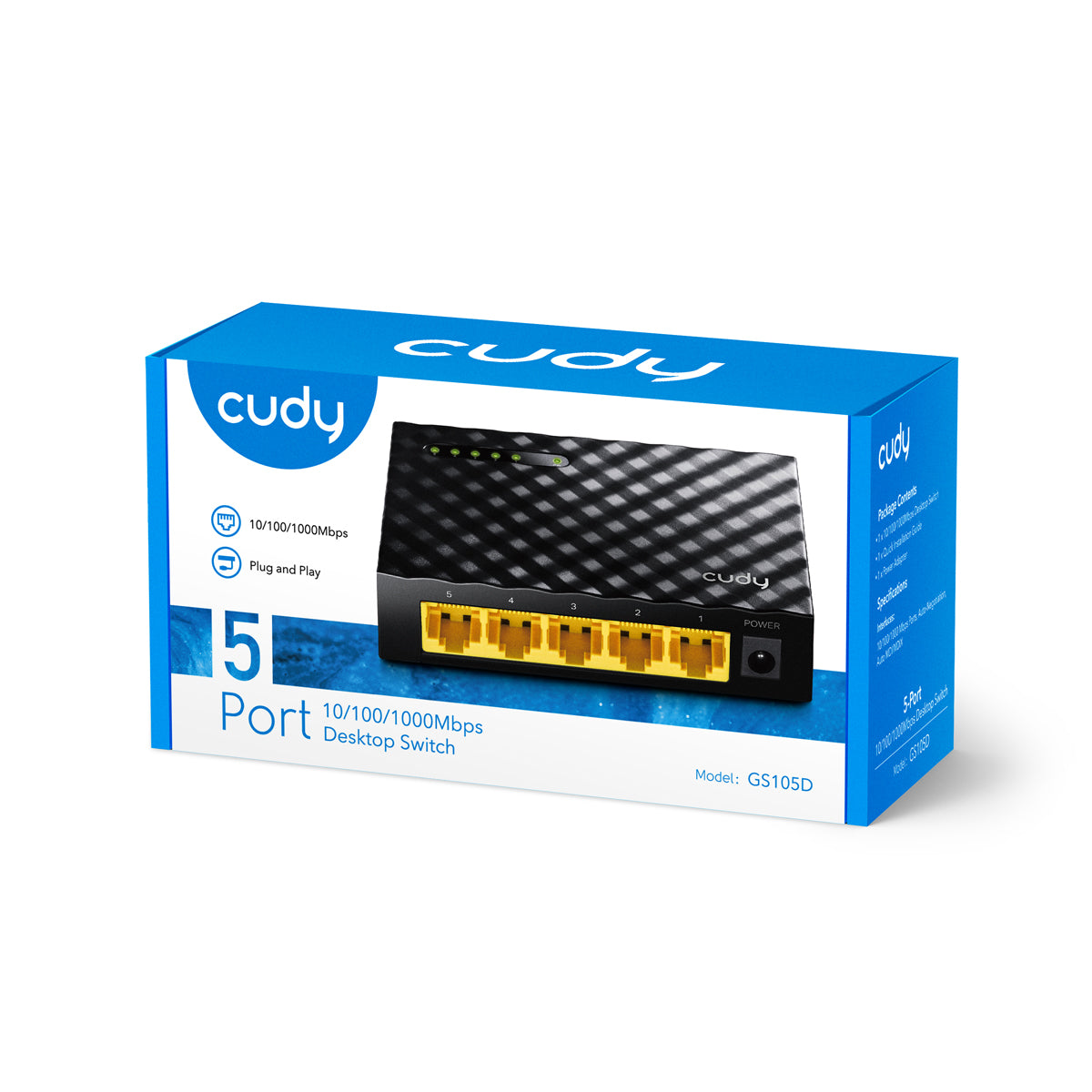 Cudy 5 Port Gigabit Desktop Switch | GS105D