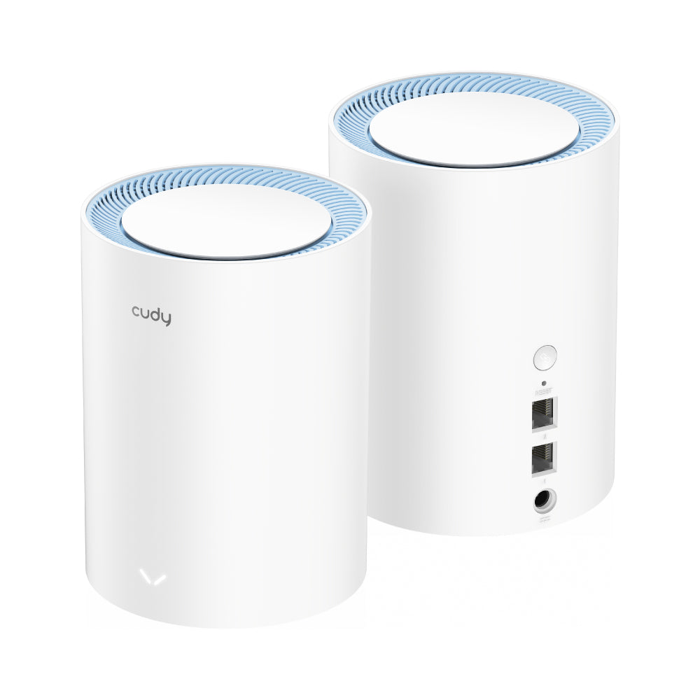 Cudy: AC1200 Dual Band Whole Home Wi-Fi Mesh Router System, Model: M1200 2-pack