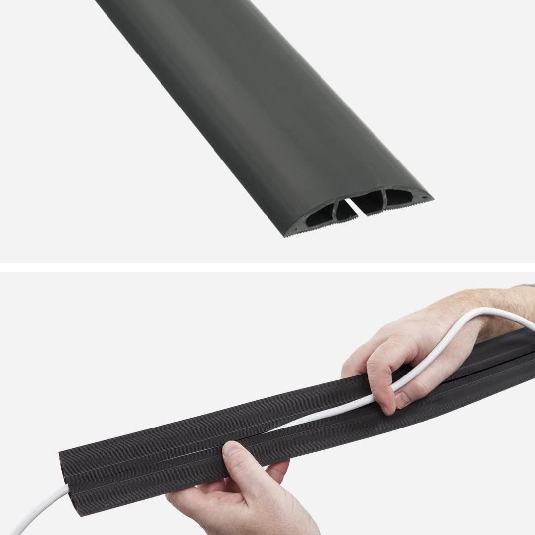 D-Line: 1.8m Floor Cable Cover / Protector, Black