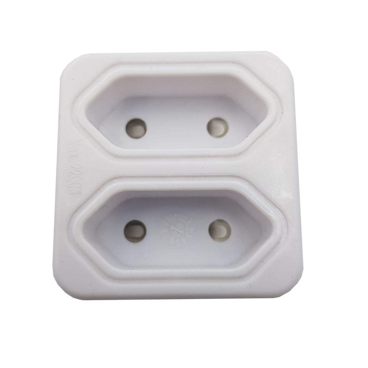 Plug Adaptor: 2 way 2 X 5A 2 pin / Euro Adaptor