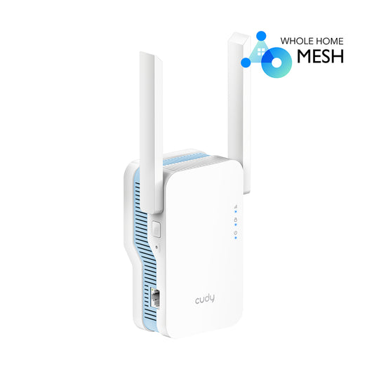 Cudy Dual Band WiFi 5 1200Mbps Fast Ethernet Range Extender | RE1200 (mesh)*