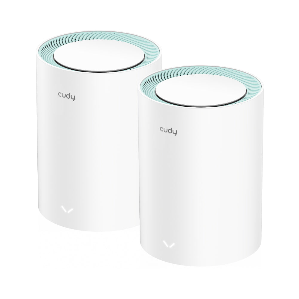Cudy Dual Band WiFi 5 1200Mbps Gigabit Mesh Router 2 Pack | M1300 (2-Pack)