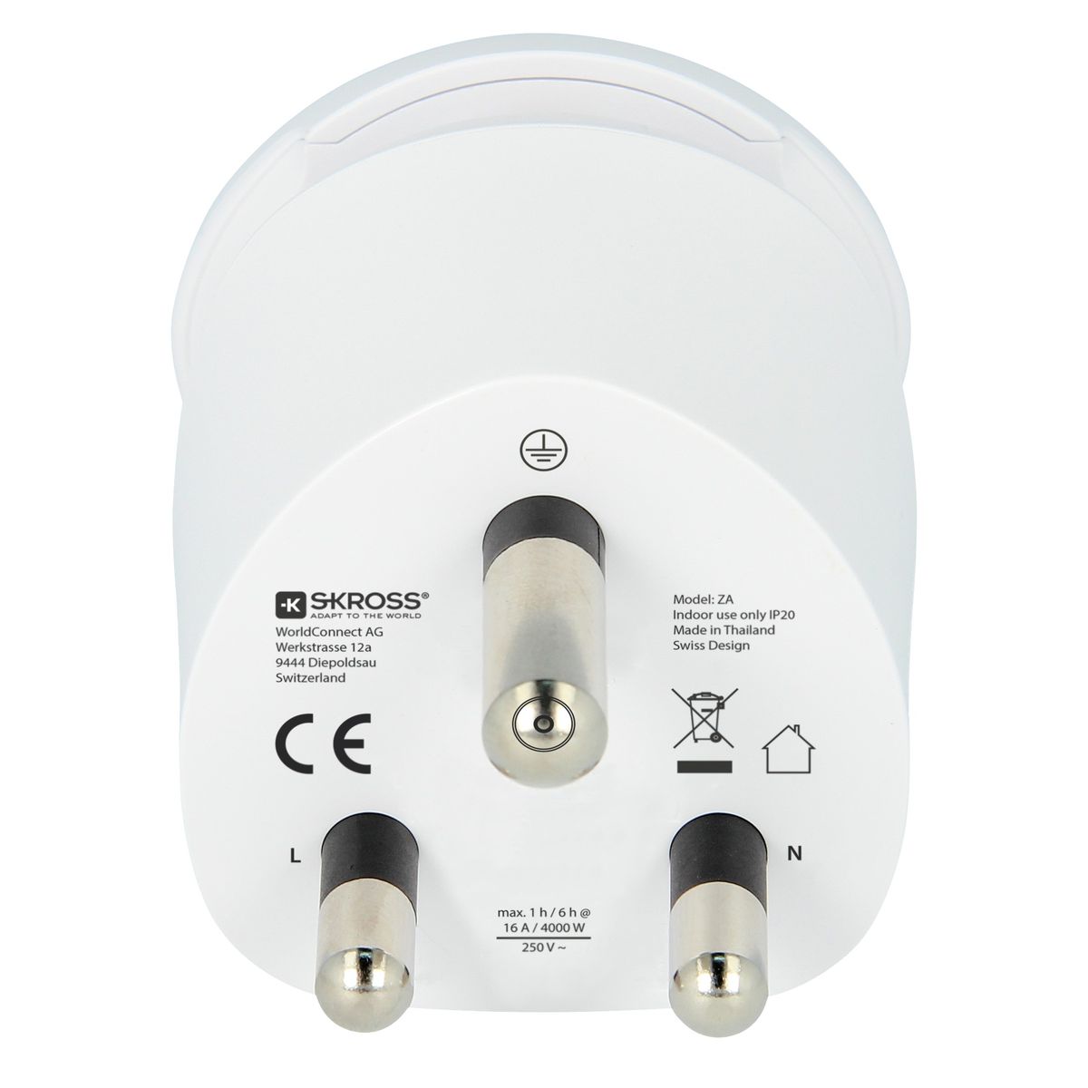 SKROSS: Travel Adapter: The world to South Africa and Europe