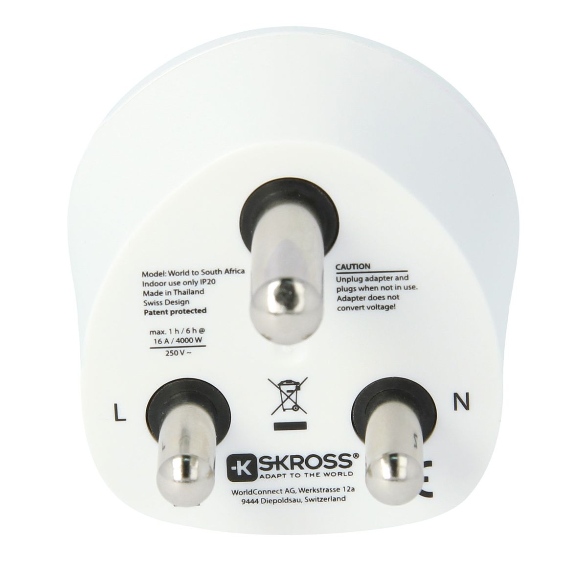 SKROSS: Travel Adapter: World to South Africa range