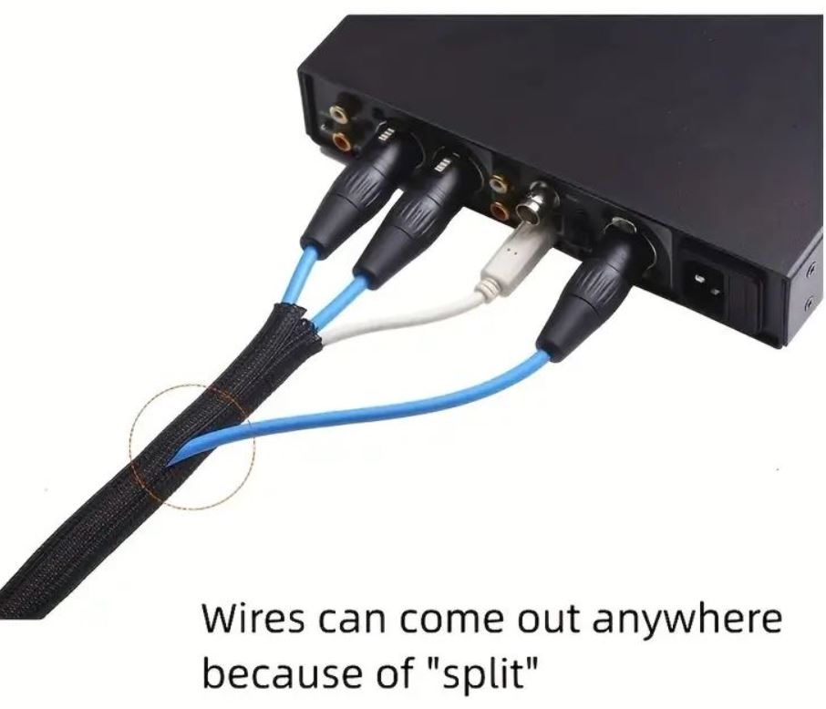 4.8m Cable Management Self Wrap Sleeve to Organize & Protect Cables