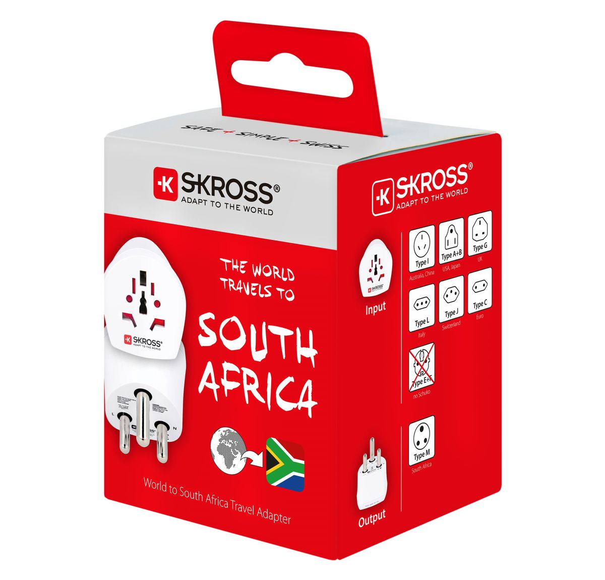 SKROSS: Travel Adapter: World to South Africa range