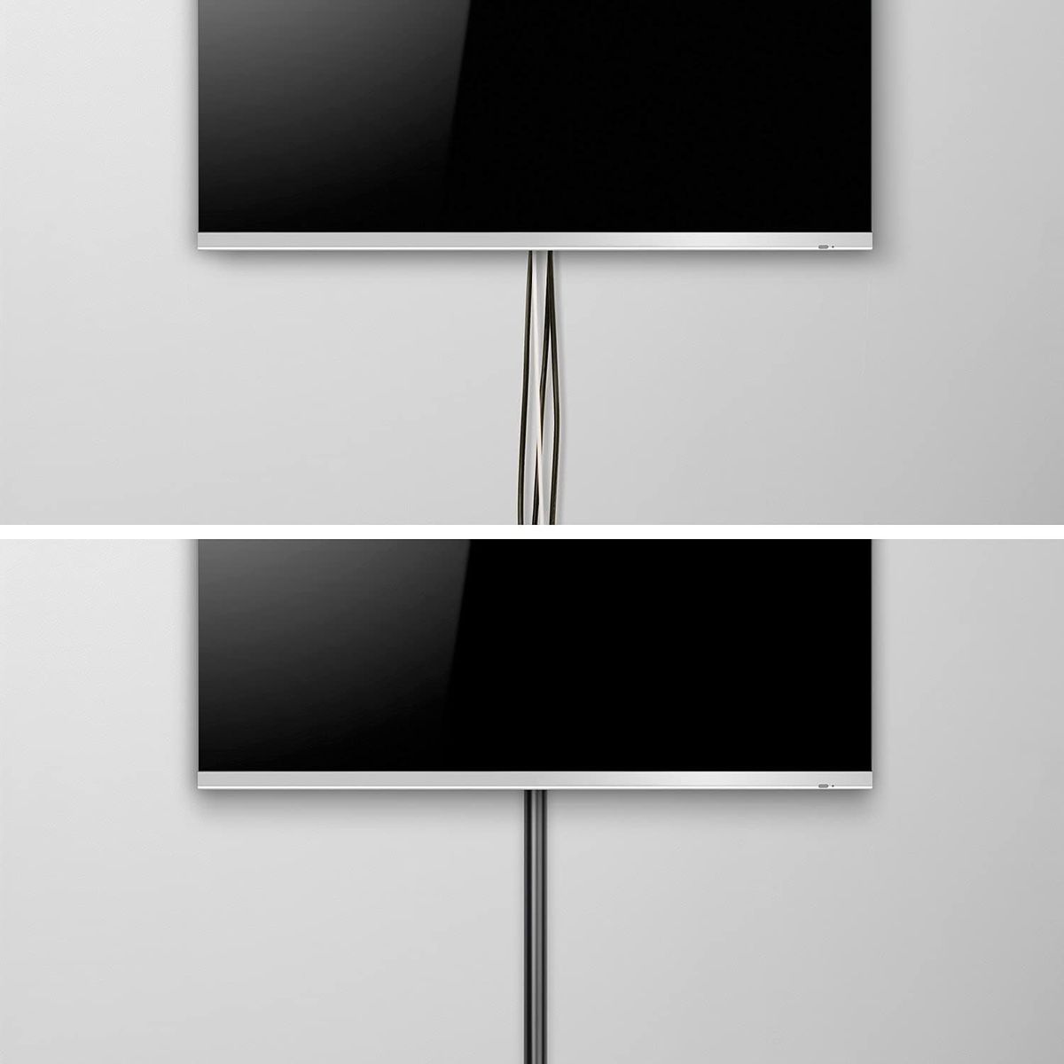 D-Line: Half Round Cable Management Trunking - 30mm x 15mm x 2m - BLACK