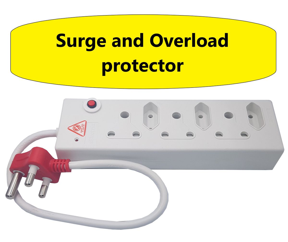Surged & Overload Protection Multi-Plug 3 X 16A + 3 X 5A (E 26)