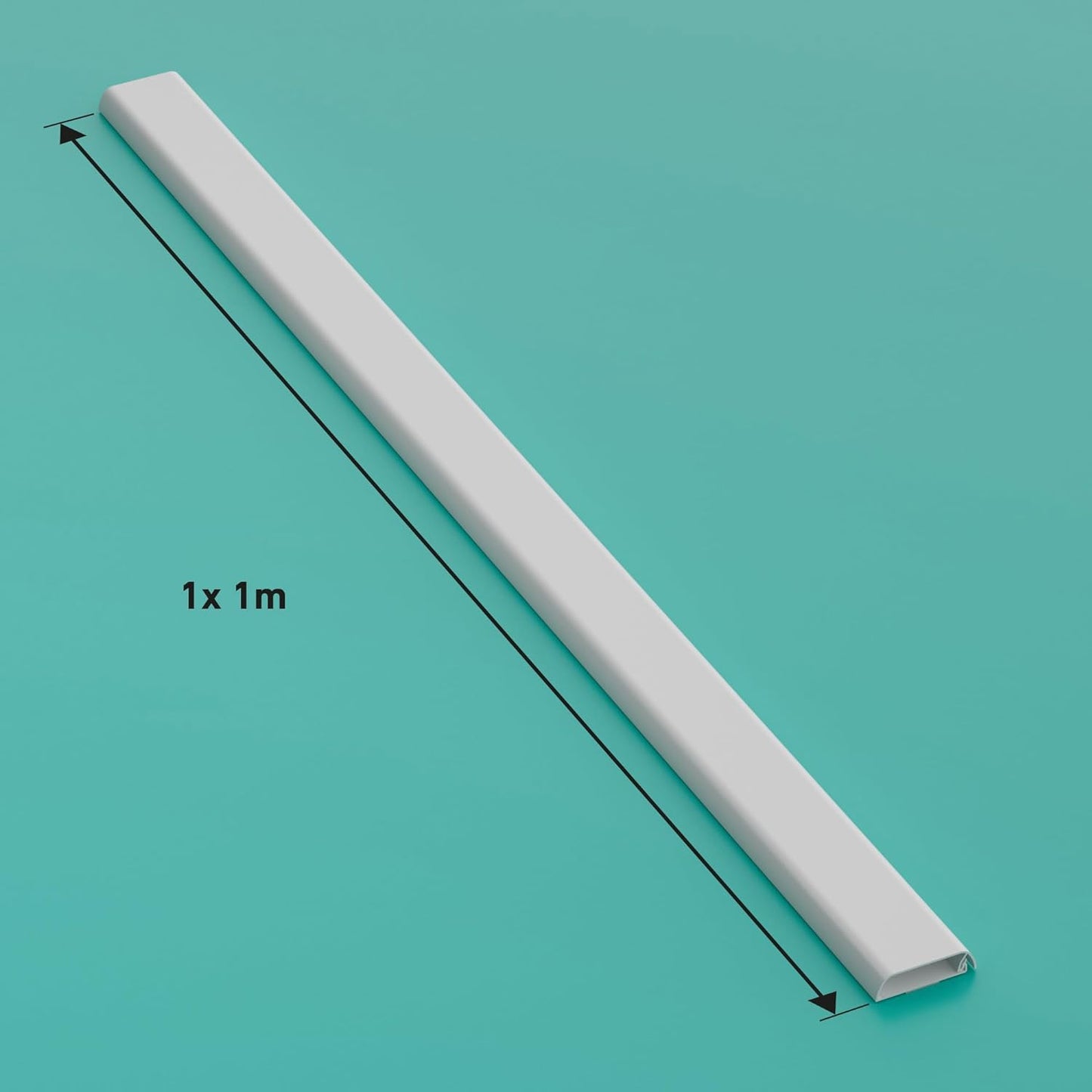 D-Line: TV Cable Management Trunking 60x15mm x 1m White