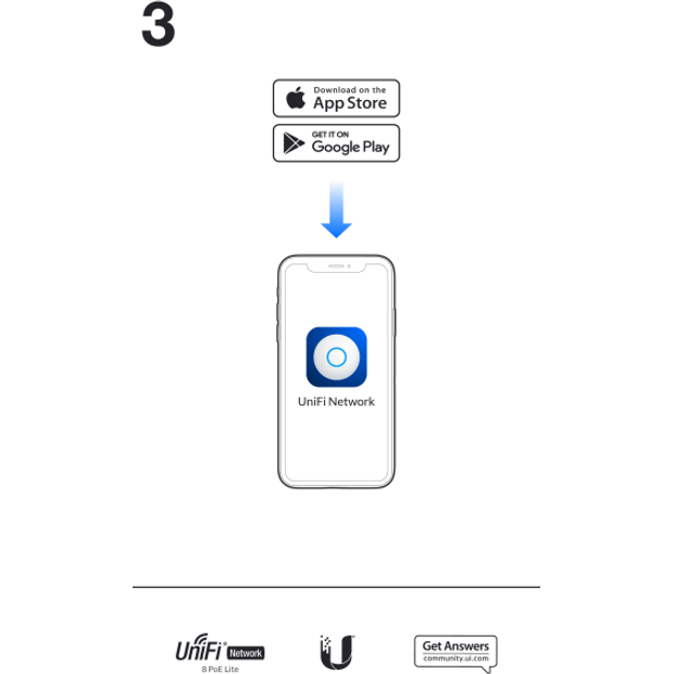 Ubiquiti UniFi Switch Lite 8 Port Gigabit 4PoE 52W | USW-Lite-8-POE