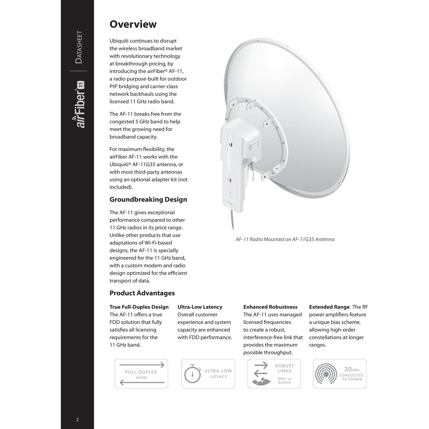 Ubiquiti UISP airFiber 11GHz Radio | AF-11