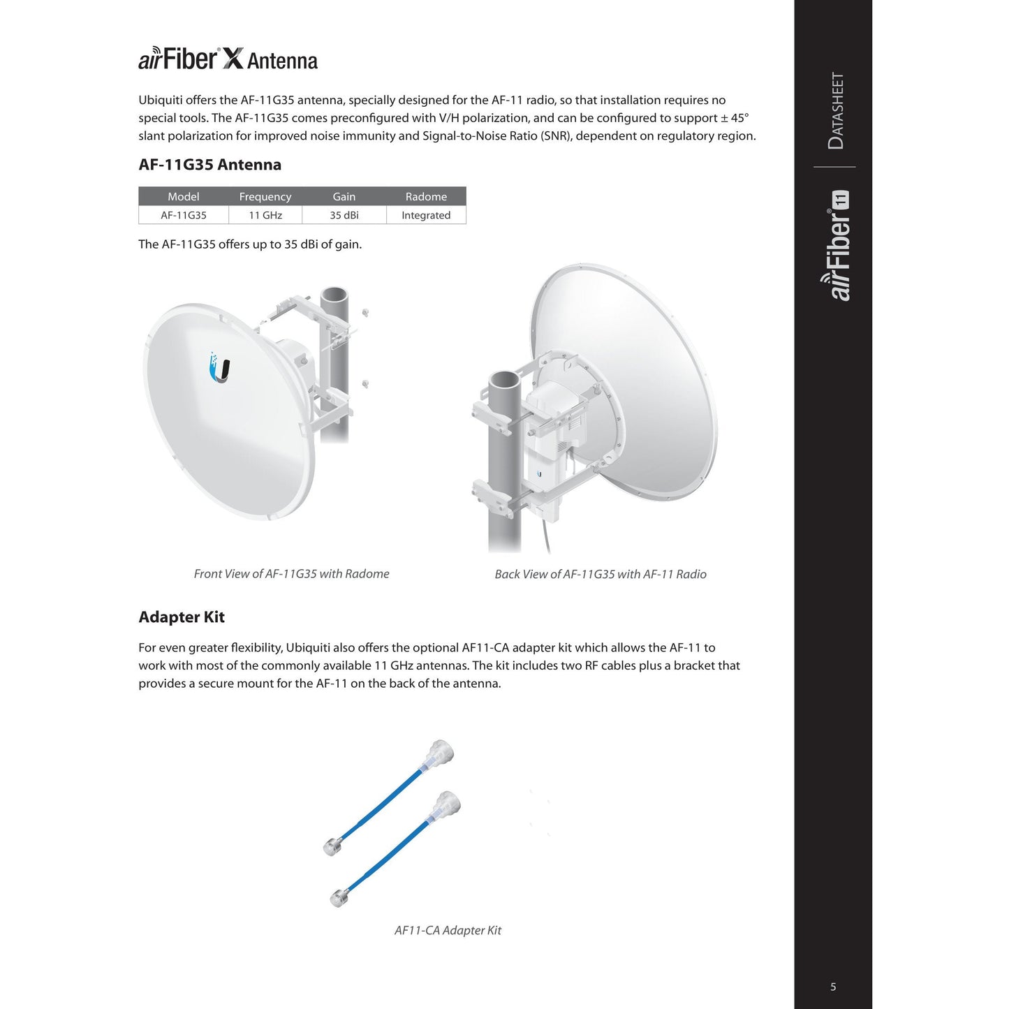 Ubiquiti UISP airFiber 11GHz Radio | AF-11