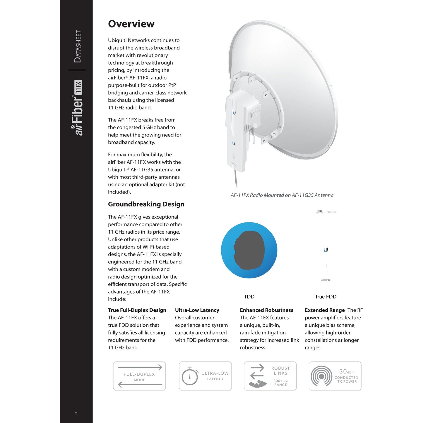 Ubiquiti UISP airFiber 11GHz Dish Radio and Duplexer Kit | AF11-Complete-LB