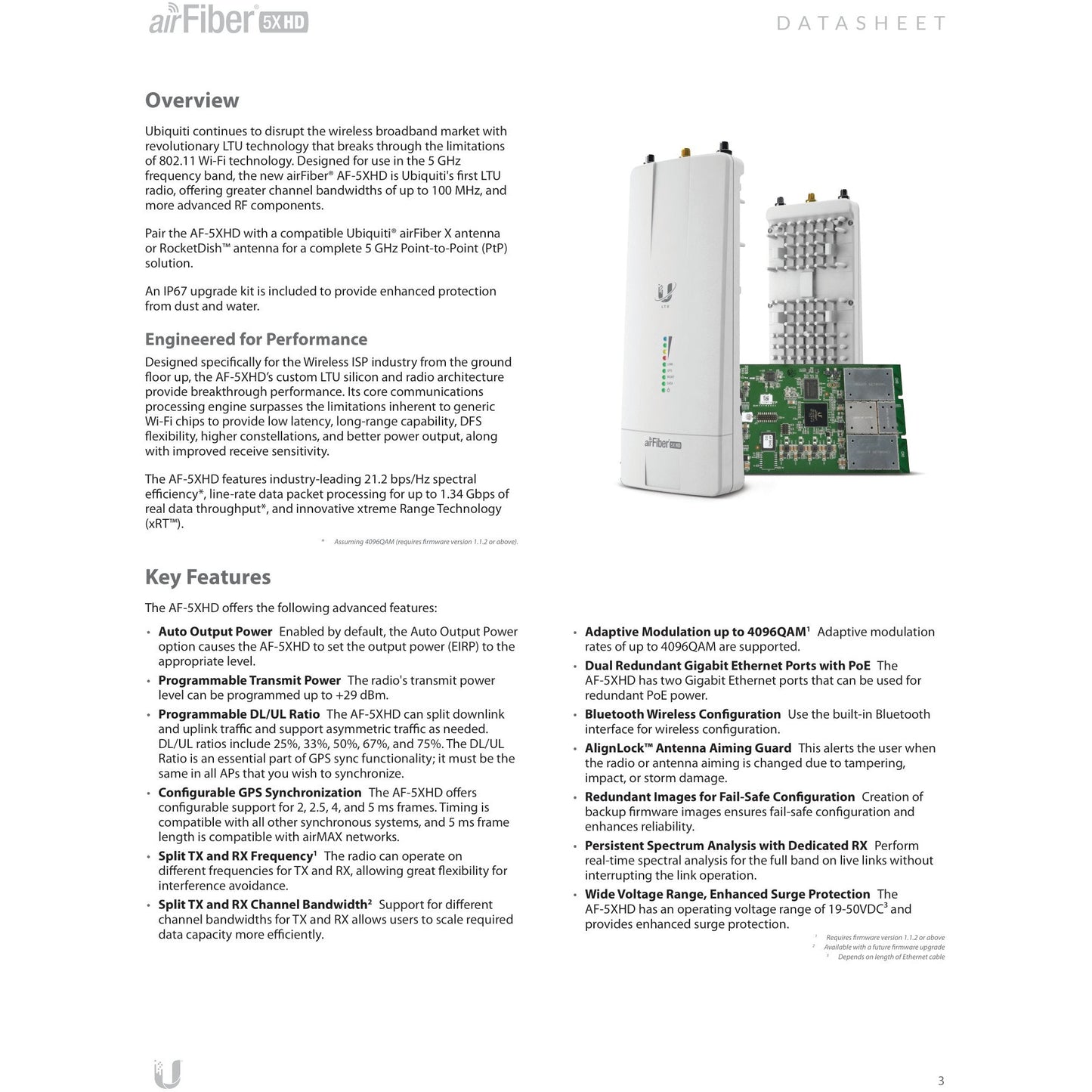 Ubiquiti UISP airFiber 5XHD 5GHz Radio | AF-5XHD