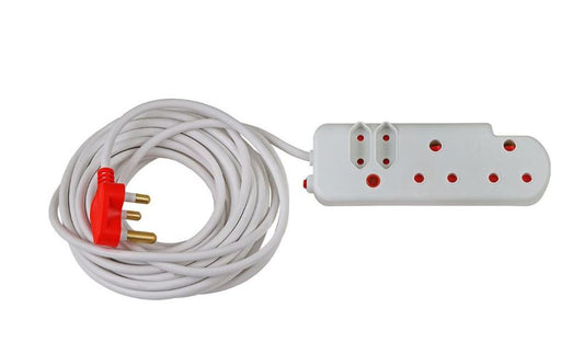 Ellies: 10m Extension Lead / Cable: Medium Surge Protection: 4-Way Adapter