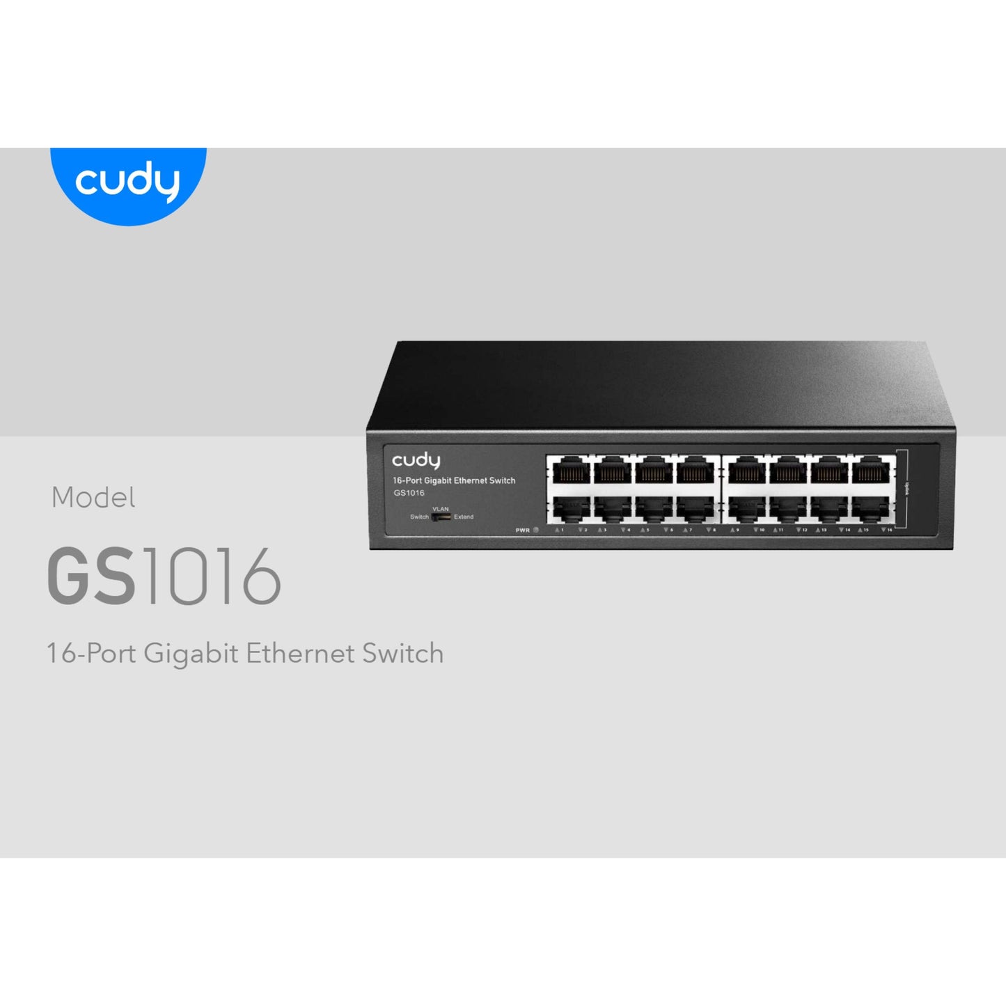 Cudy 16 Port Gigabit Rack-Mount Switch | GS1016