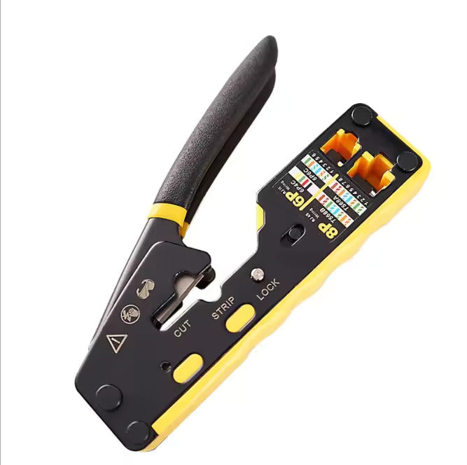 EZ Pass-through: RJ45 Network Cable Crimp Tool: Cat5e / CAT6 / RJ45 /RJ11