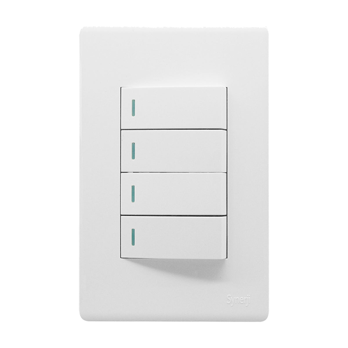 Synerji Deco 4x2 Light Switch 4 Lever 1 Way 16A