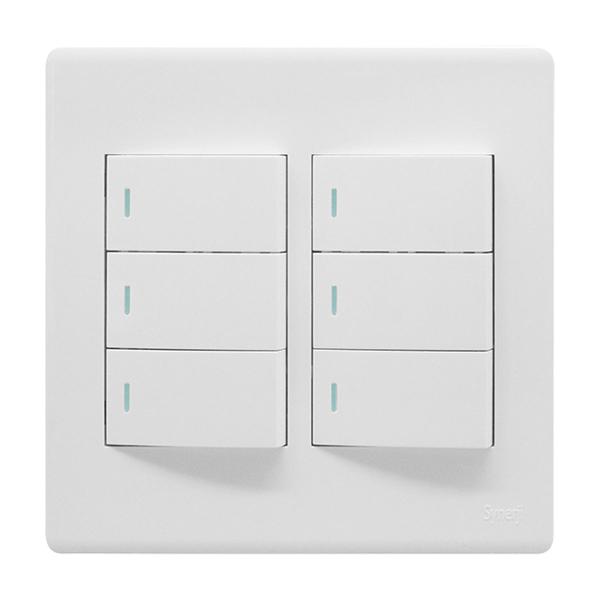 Synerji Deco 4x4 Light Switch 6 Lever 1 Way 16A