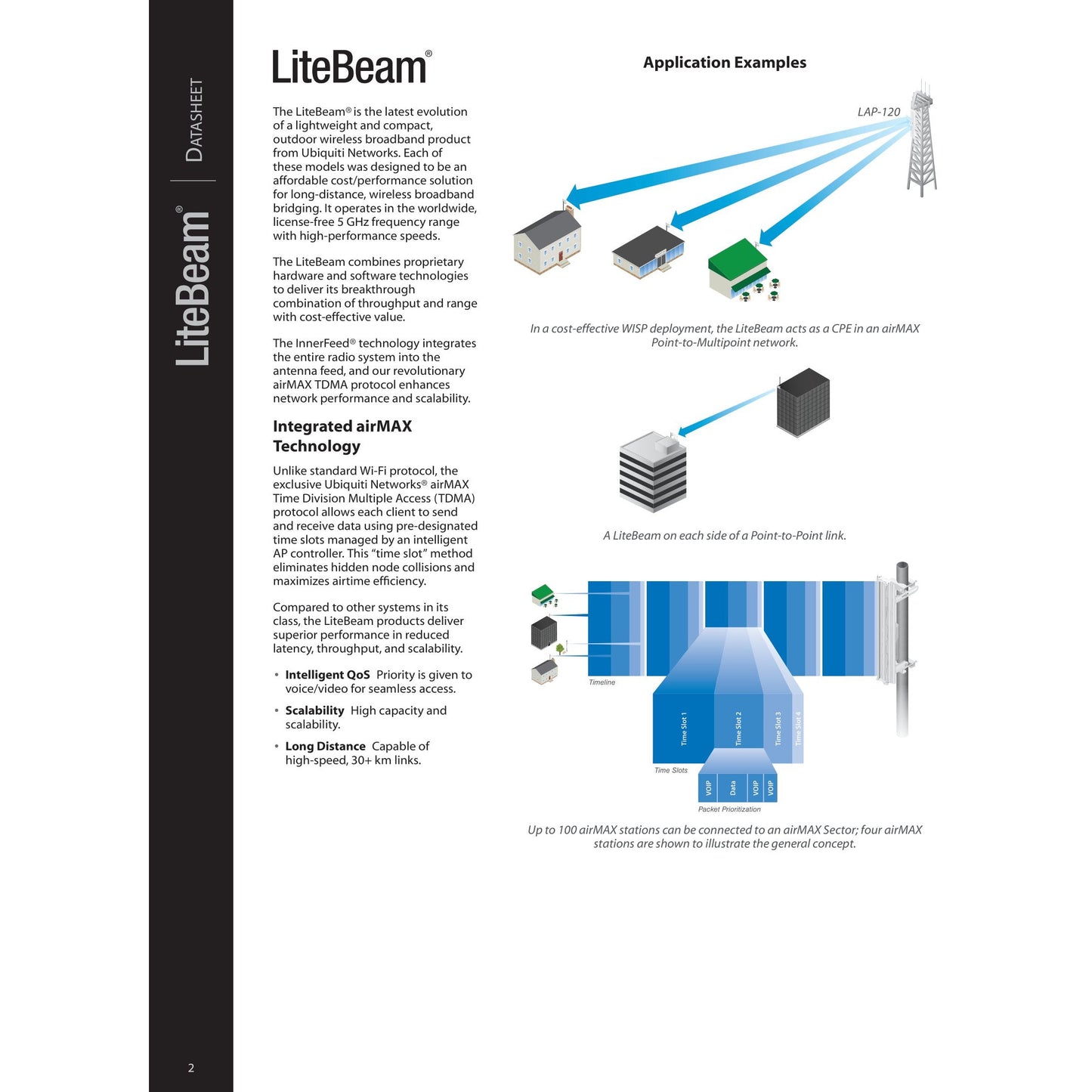 Ubiquiti UISP airMAX LiteBeam M5 5GHz 23dBi Radio | LBE-M5-23