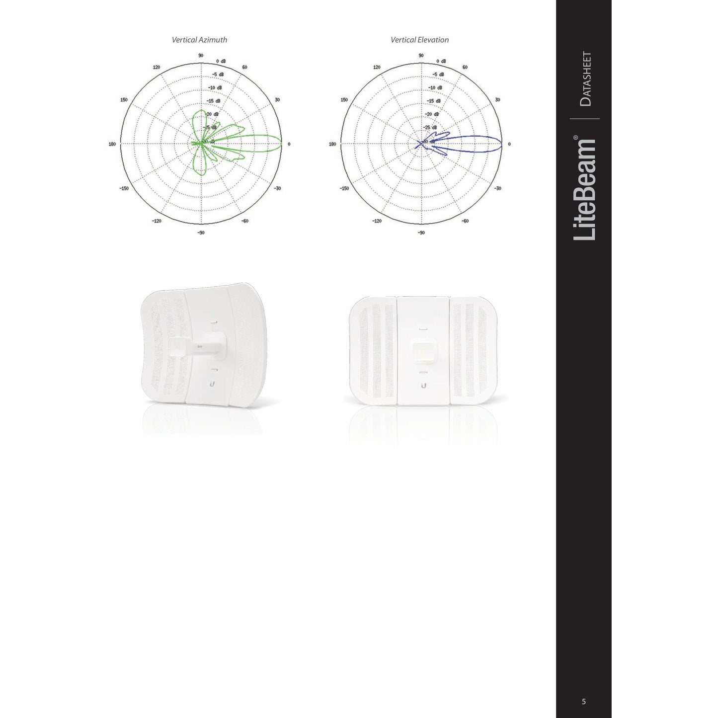 Ubiquiti UISP airMAX LiteBeam M5 5GHz 23dBi Radio | LBE-M5-23