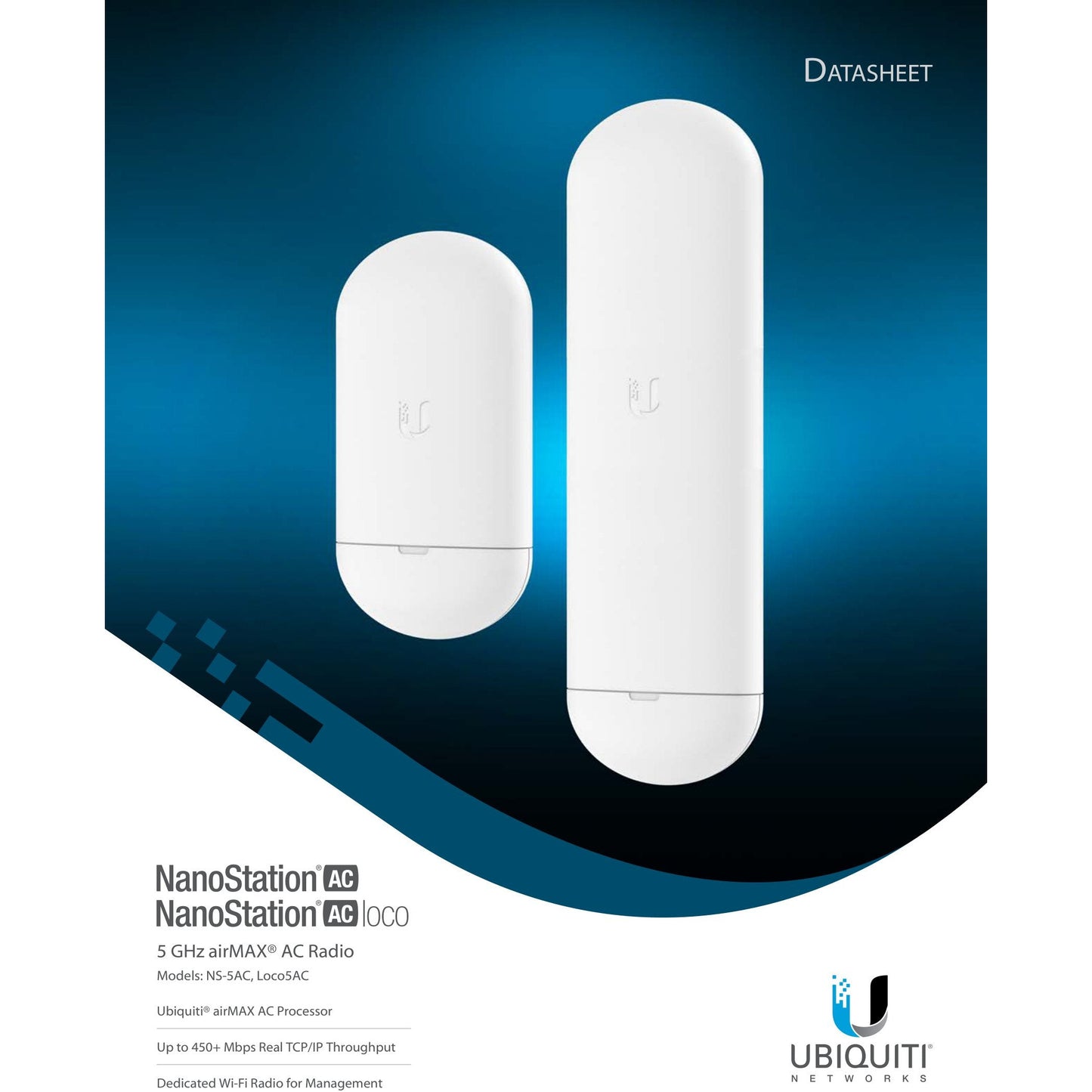 Ubiquiti UISP airMAX NanoStation 5AC 5GHz 16dBi Radio | NS-5AC