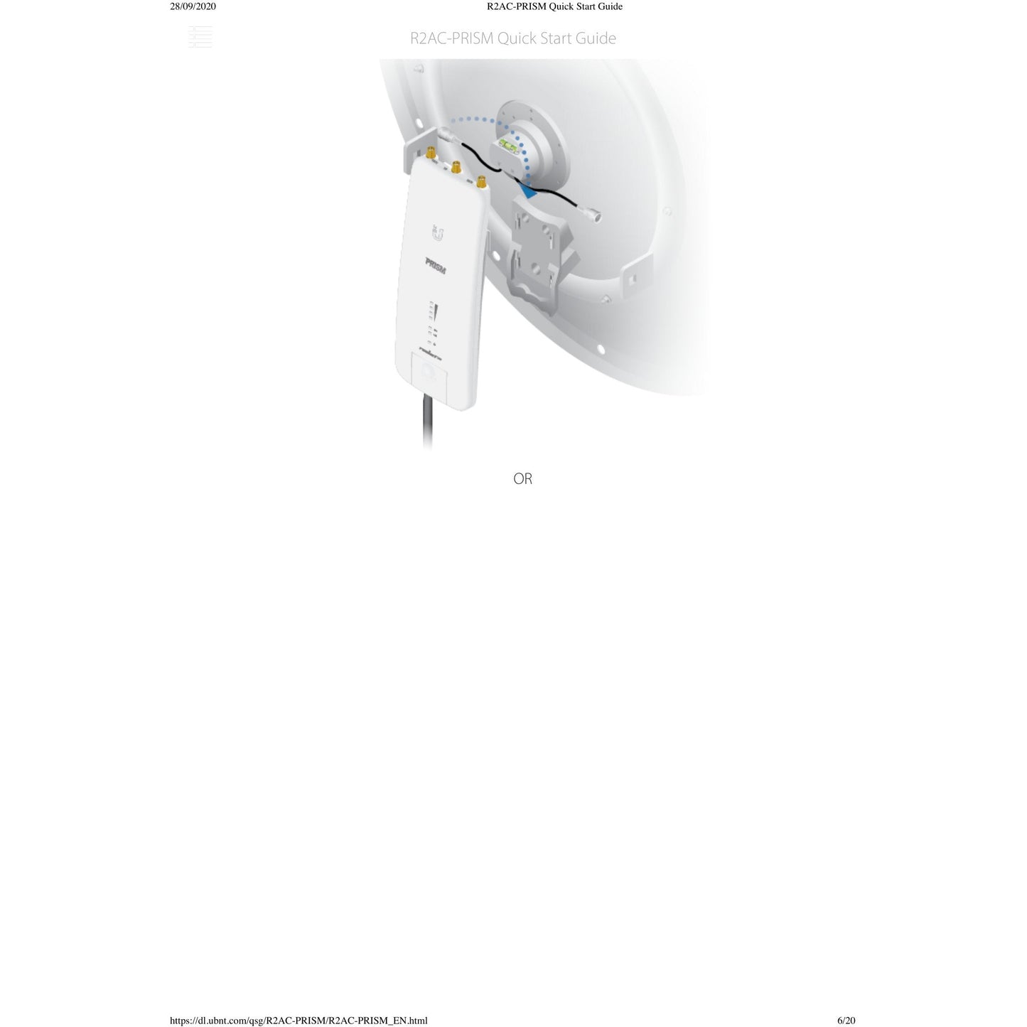 Ubiquiti UISP airMAX Rocket Prism AC 2GHz Radio | R2AC-PRISM