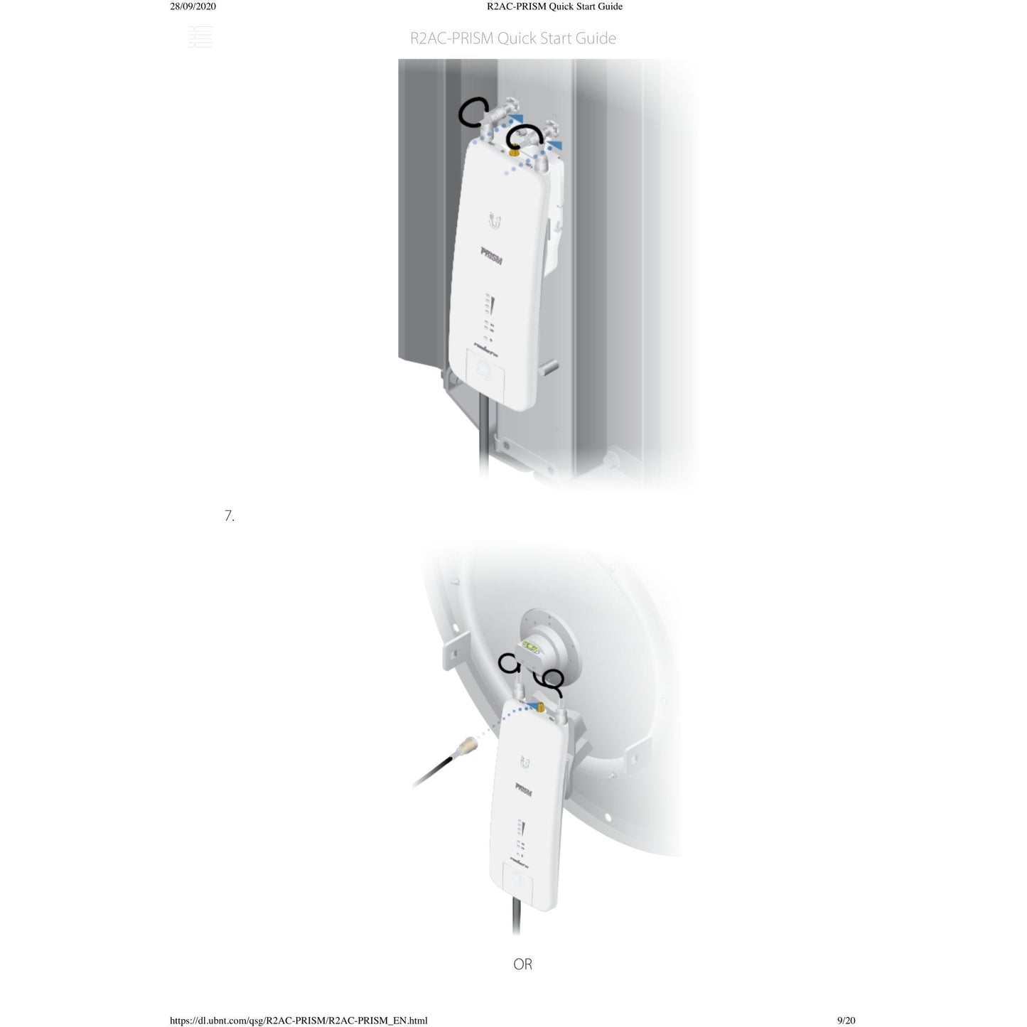 Ubiquiti UISP airMAX Rocket Prism AC 2GHz Radio | R2AC-PRISM