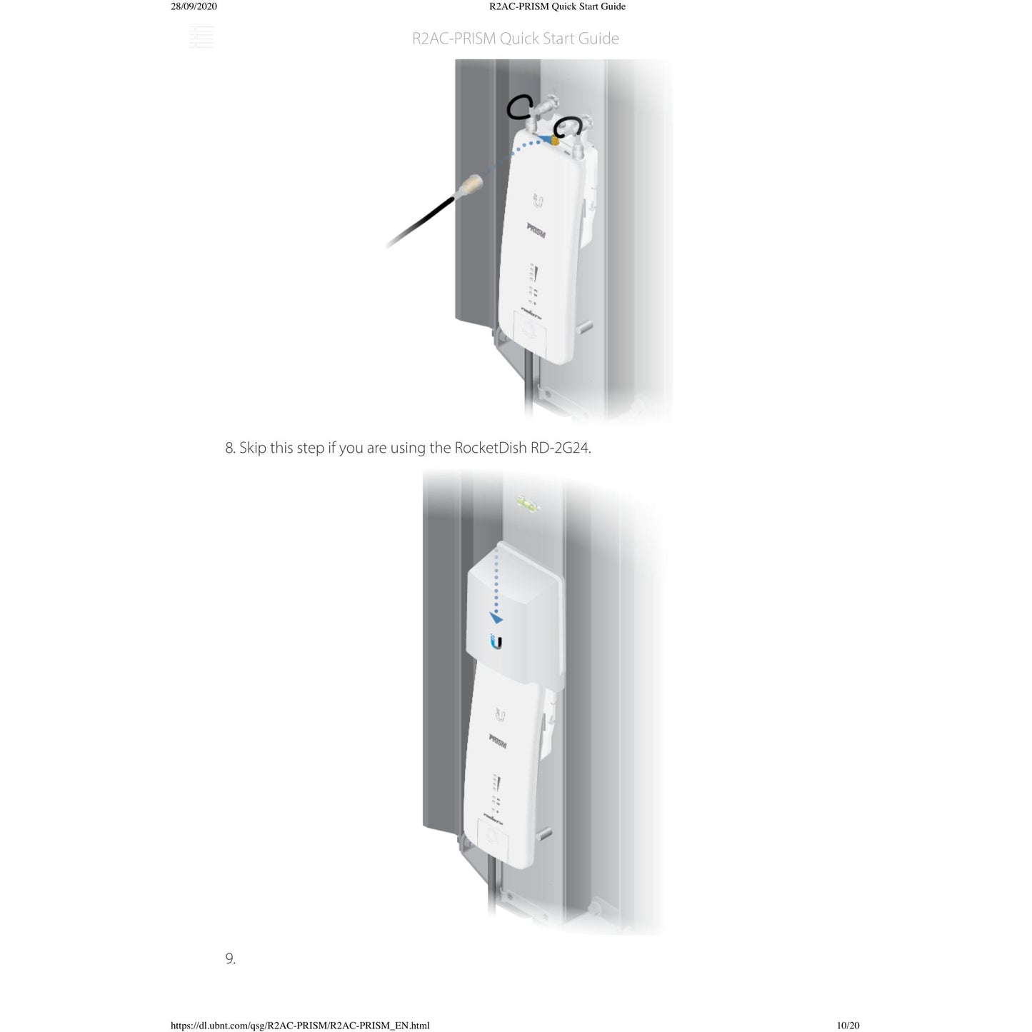 Ubiquiti UISP airMAX Rocket Prism AC 2GHz Radio | R2AC-PRISM