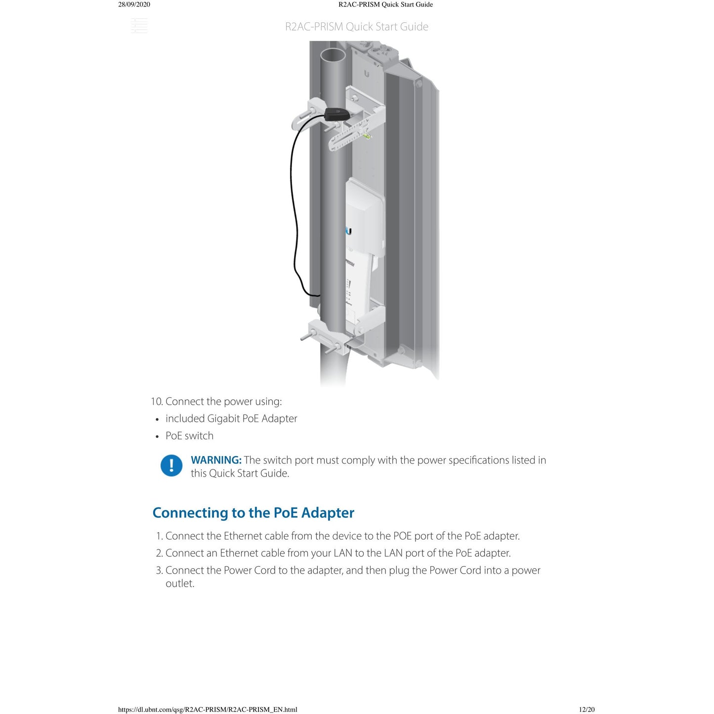 Ubiquiti UISP airMAX Rocket Prism AC 2GHz Radio | R2AC-PRISM