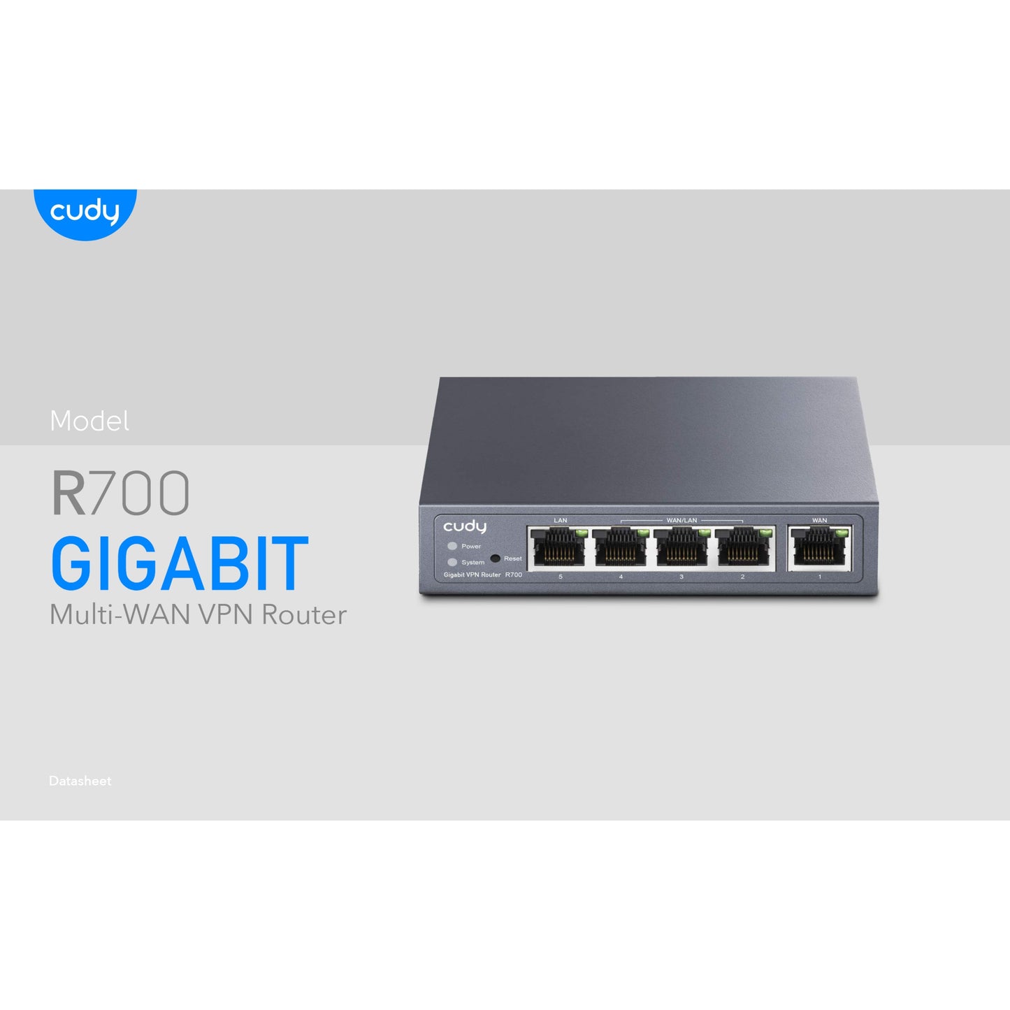 Cudy 5 Port Gigabit Multi-WAN VPN Router | R700