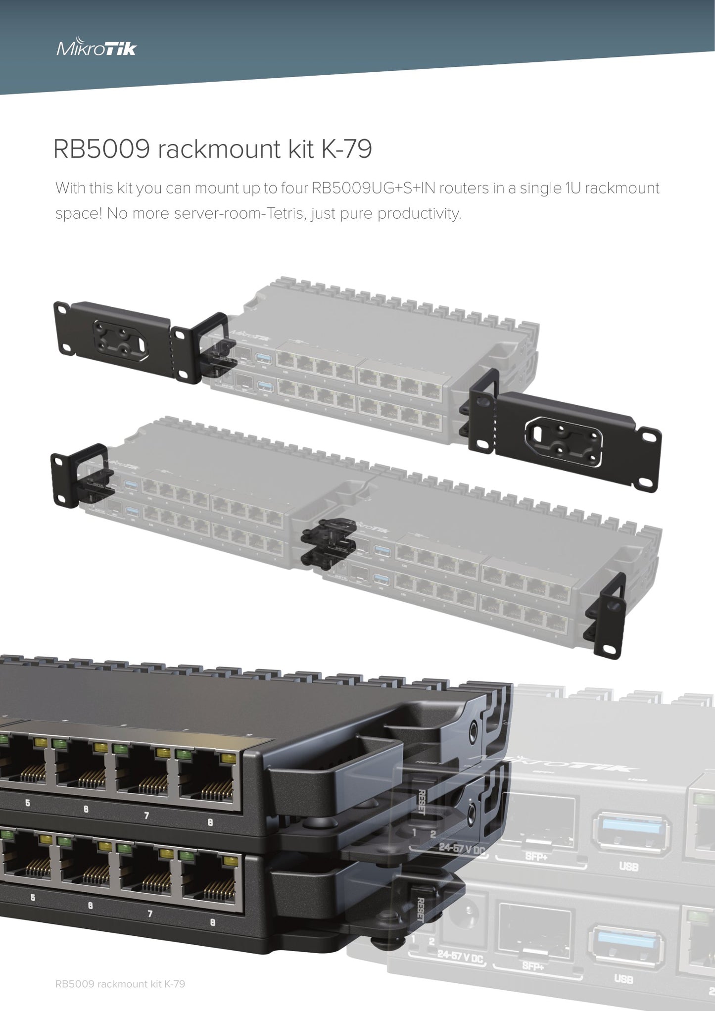 MikroTik RB-5009 Rack Mount Kit | K-79