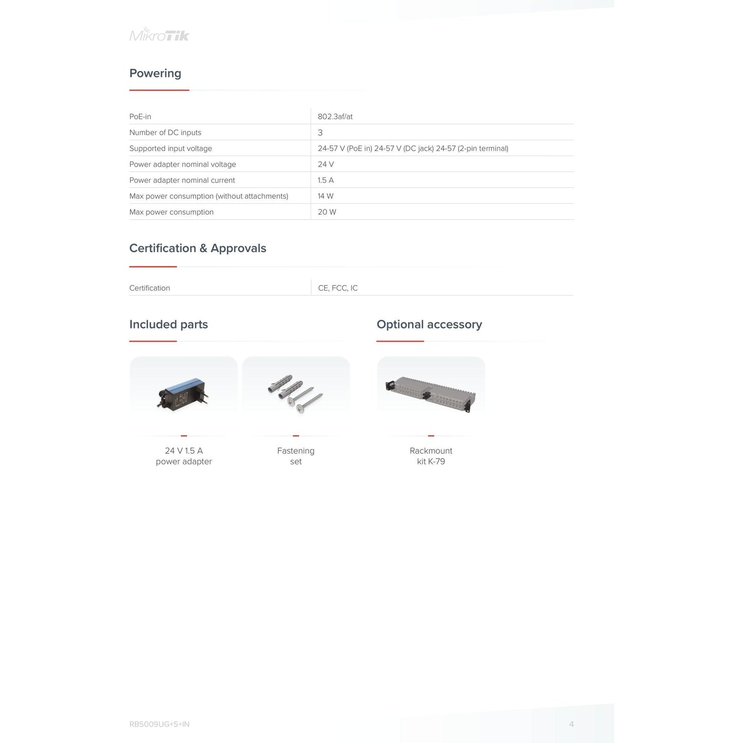 MikroTik 7 Gigabit 1x 2.5Gbps 1SFP+ 4 Core Router | RB5009UG+S+IN