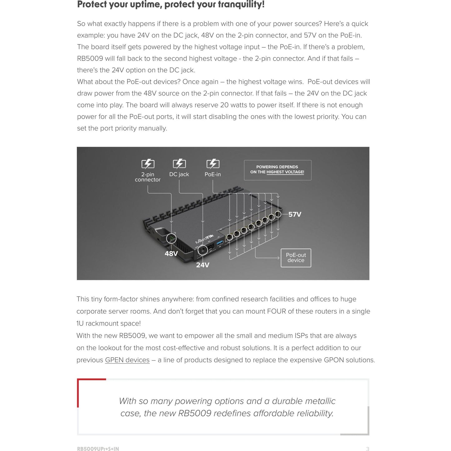 MikroTik 7 Gigabit 1x 2.5Gbps 1SFP+ 4 Core PoE Router | RB5009UPr+S+IN