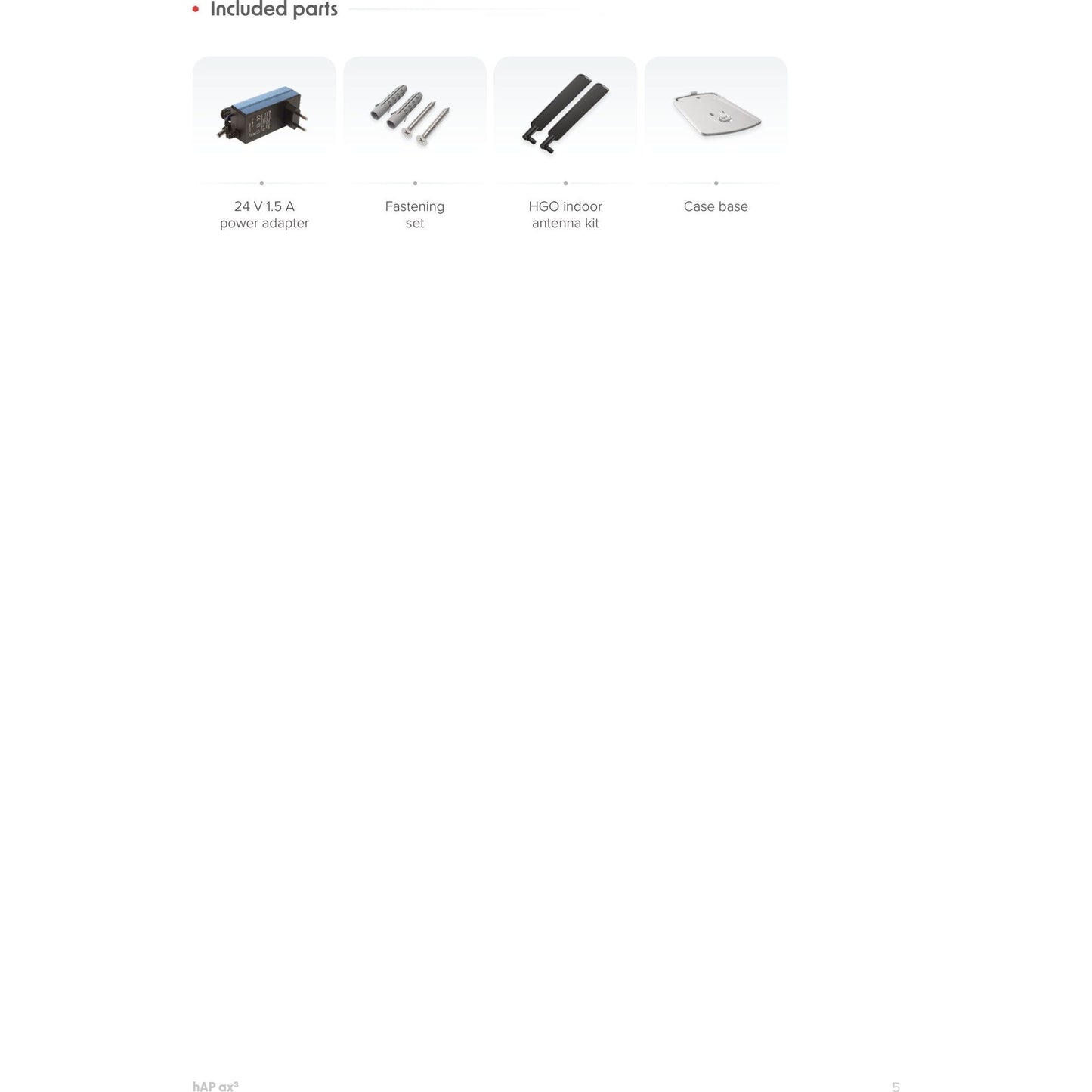 MikroTik hAP ax3 4 Gigabit 1 Port 2.5G PoE 1800Mbps WiFi 6 Router | C53UiG+5HPaxD2HPaxD