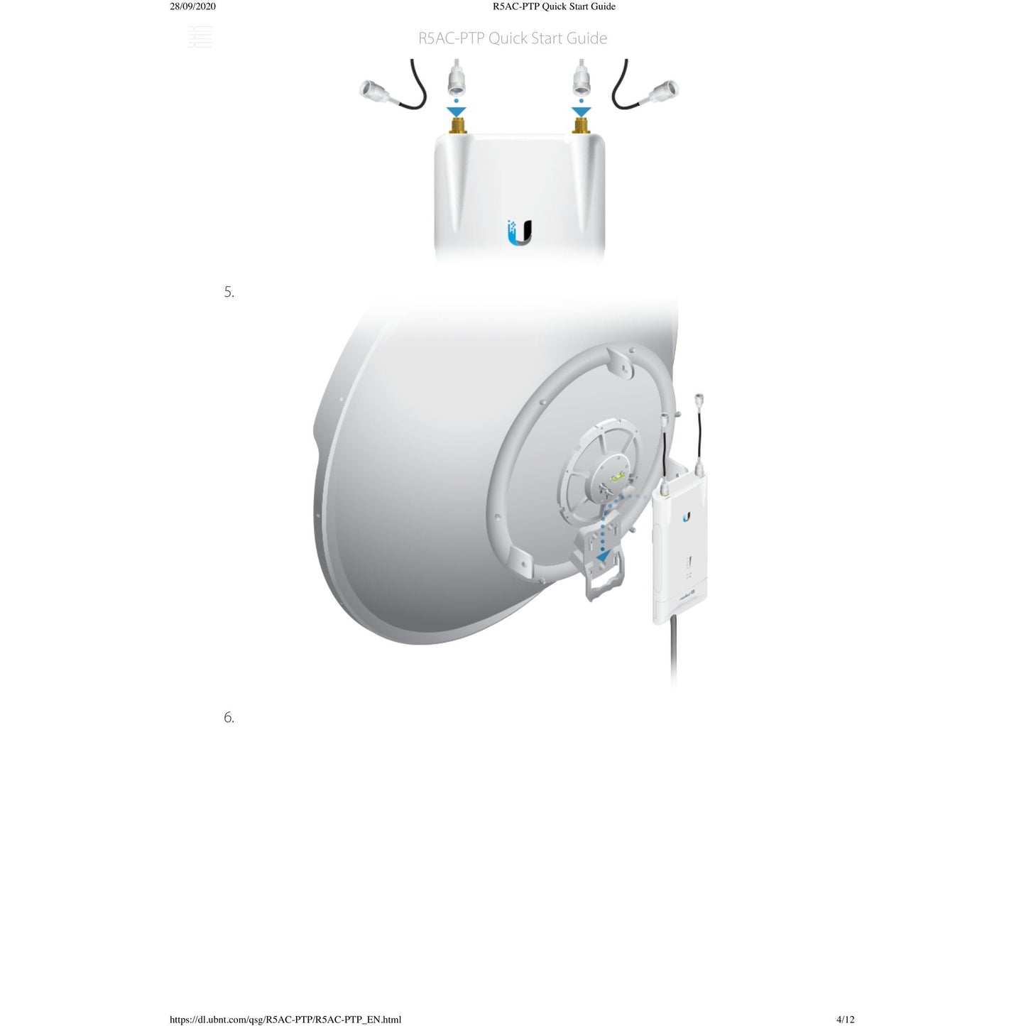 Ubiquiti UISP airMAX Rocket Lite AC 5GHz Radio | R5AC-LITE