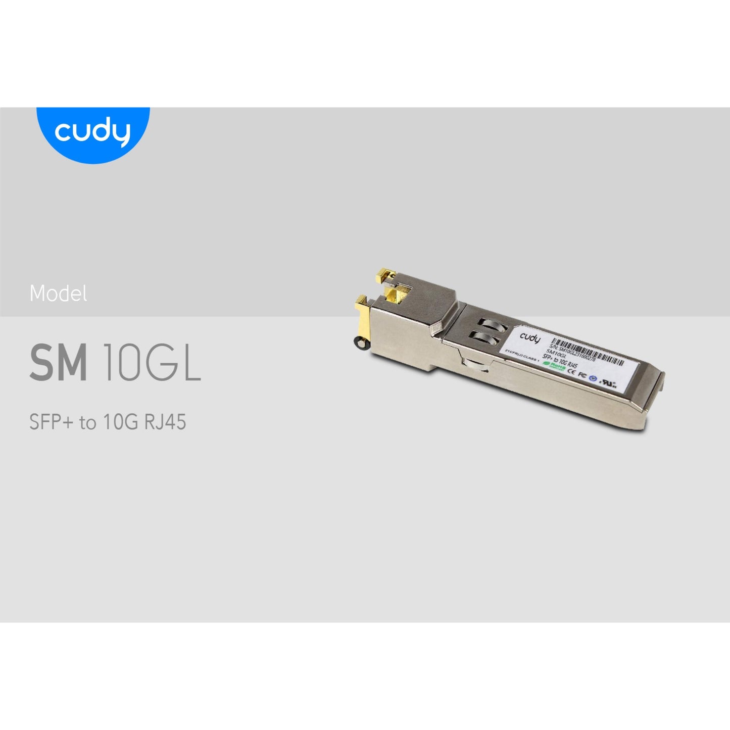 Cudy SFP+ to RJ45 10Gbps Ethernet Module | SM10GL