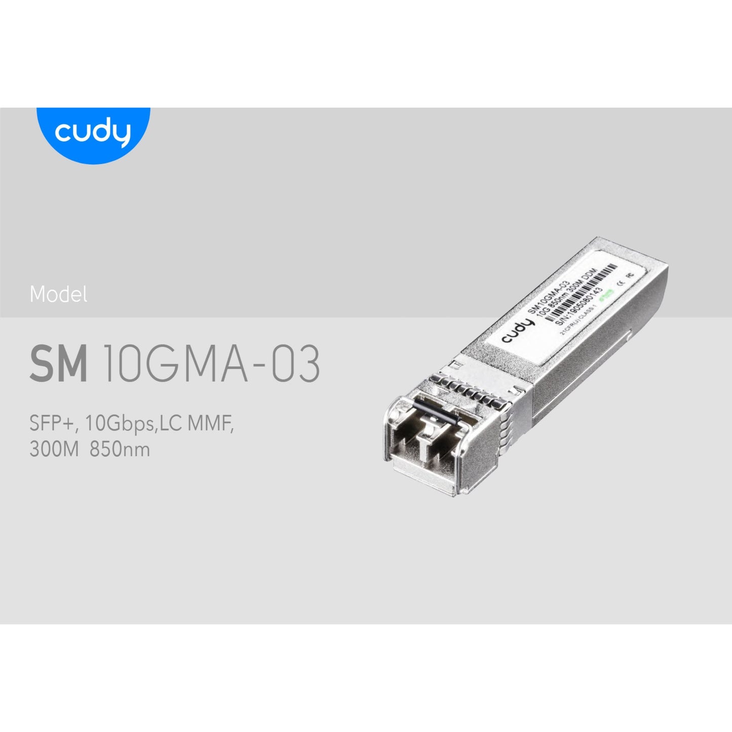 Cudy Multi Mode 10G LC SFP+ 850nm 300m | SM10GMA-03
