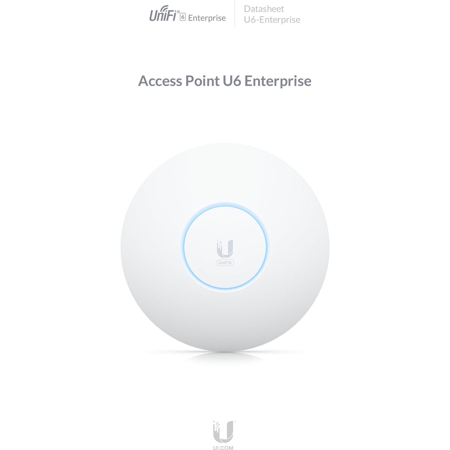 Ubiquiti UniFi6 Enterprise Dual Band WiFi 6E AP | U6-Enterprise