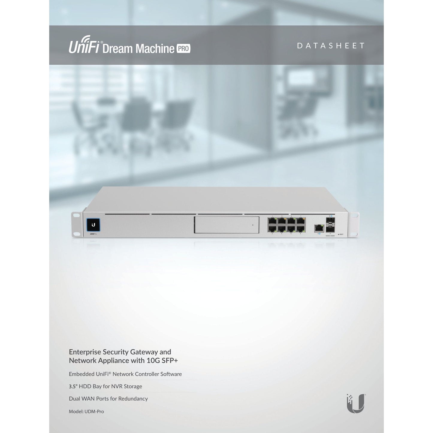 Ubiquiti UniFi Dream Machine Pro 8 Port Gigabit with 2SFP+ | UDM-PRO