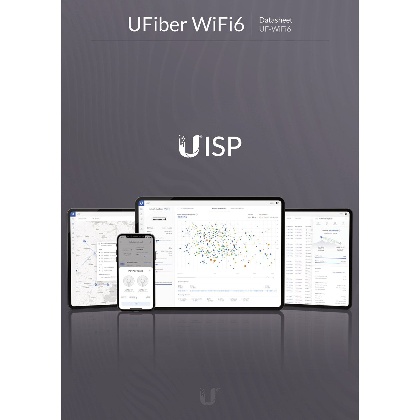 Ubiquiti UISP Fiber WiFi 6 GPON CPE with 4 Gigabit Ports | UF-WIFI6