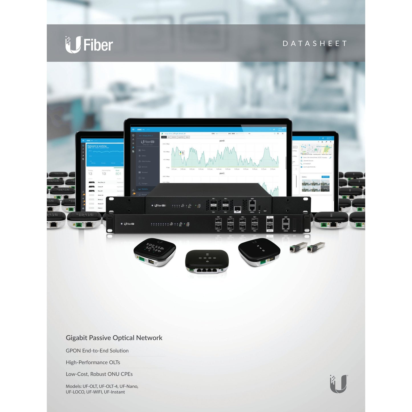 Ubiquiti GPON C+ SC/UPC 20km SFP Module | UF-GP-C+