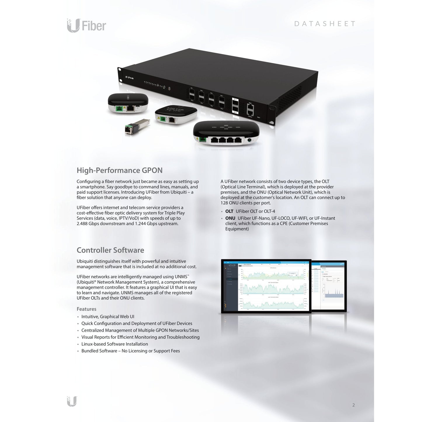 Ubiquiti GPON C+ SC/UPC 20km SFP Module | UF-GP-C+