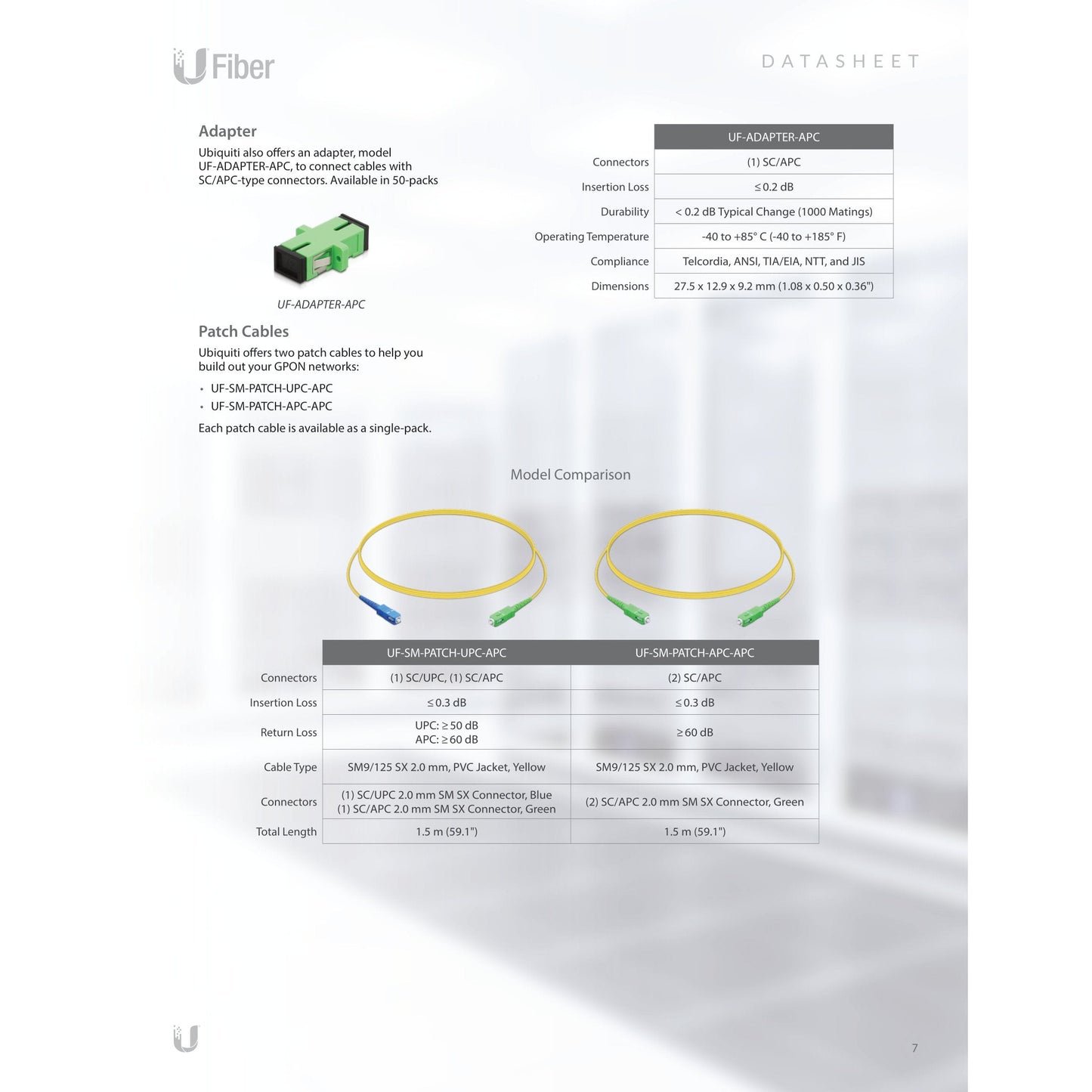 Ubiquiti GPON C+ SC/UPC 20km SFP Module | UF-GP-C+