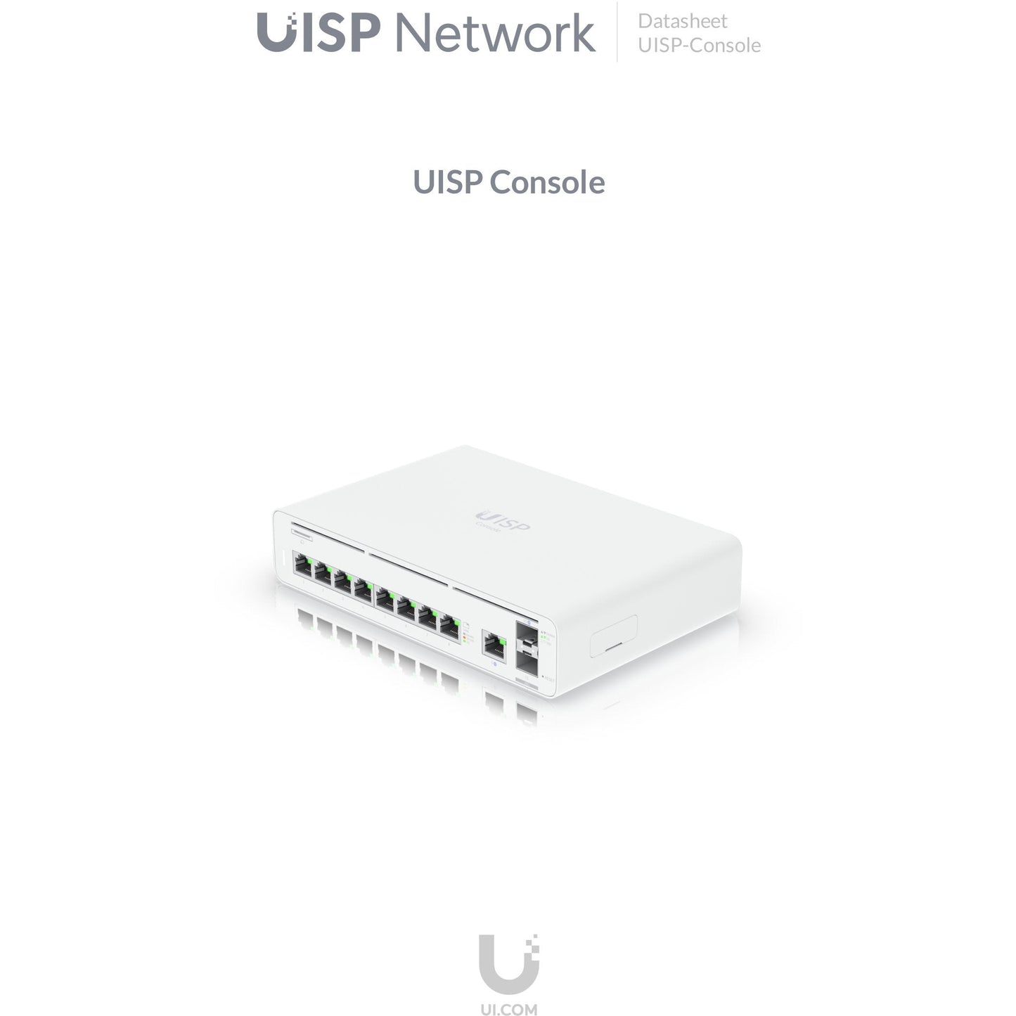 Ubiquiti UISP Console 9 Port Gigabit 2SFP+ | UISP-CONSOLE