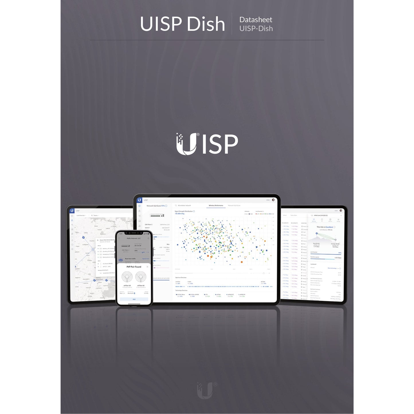 Ubiquiti UISP airMAX 5GHz 30dBi Dish Antenna | UISP-DISH