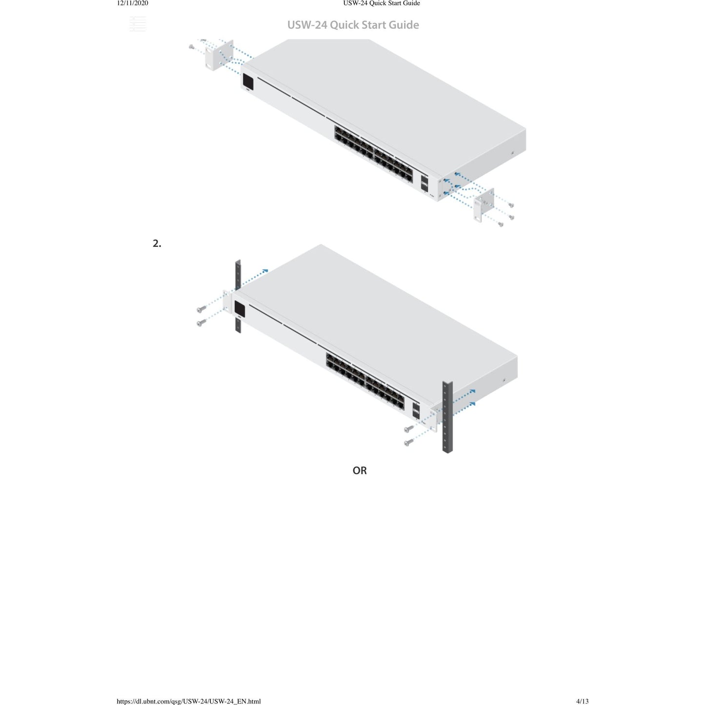 Ubiquiti UniFi Switch 24 Port Gigabit 2SFP | USW-24